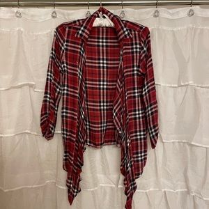 Flannel cardigan